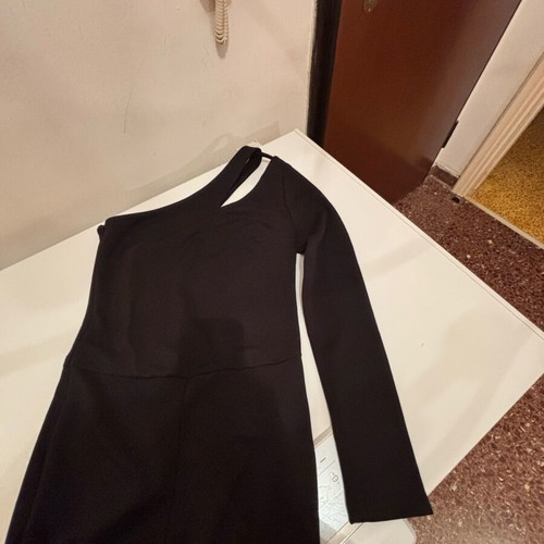 My Tiffany black one-piece jumpsuit size S used one shoulder