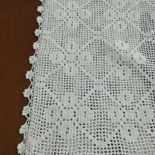 Knitted pillowcase ecru like new 37x32