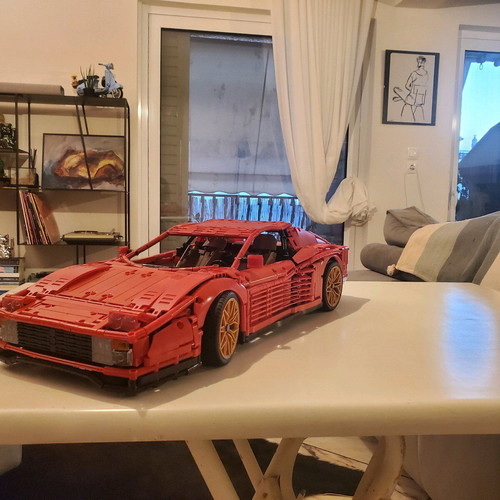 Lego Ferrari Testarossa moc 1:8 new, assembled