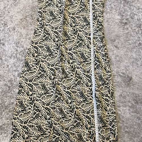 Midi ethnic dress XS black with beige, like new