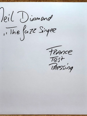 Neil Diamond The Jazz Singer Test Pressing LP 1980 μεταχειρισμένο