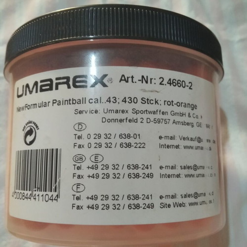 Marking Balls Cal .43 by Umarex, new, total 630 pieces