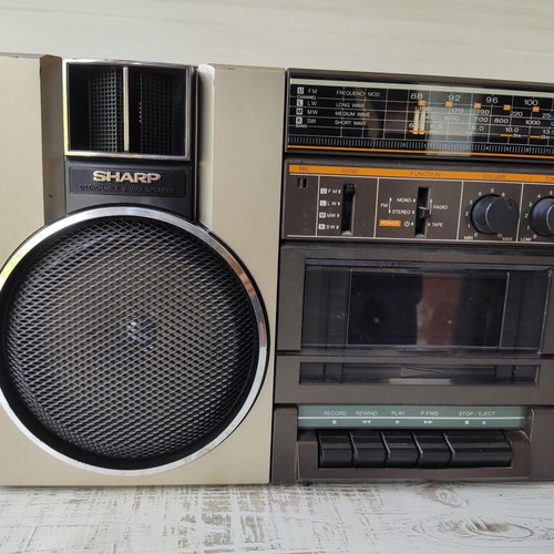 Sharp GF-A1 vintage boombox cassette player