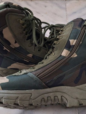 Military camouflage boots wood size 46 new