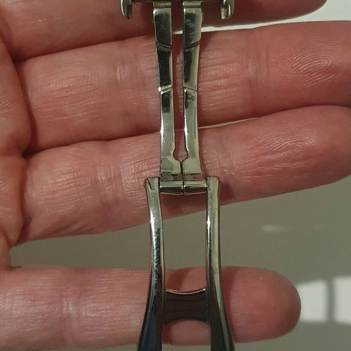 Omega clasp and black strap for women's watch used, authentic
