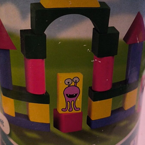 Wooden blocks used