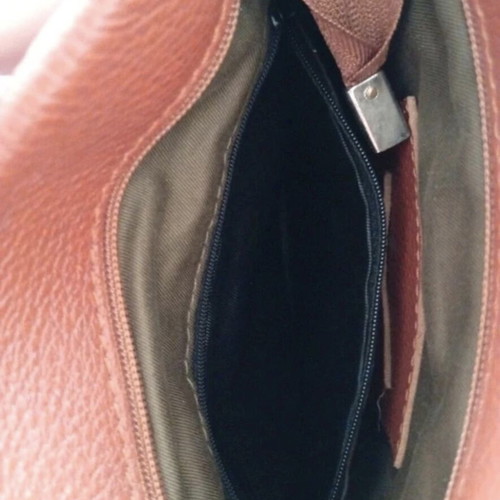 Leather crossbody bag like new, Italian, 26x24x5cm