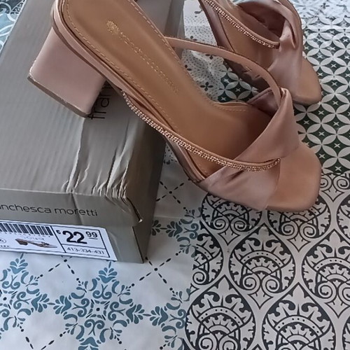 Voi & Noi satin sandals size 36, heel height 6cm, new