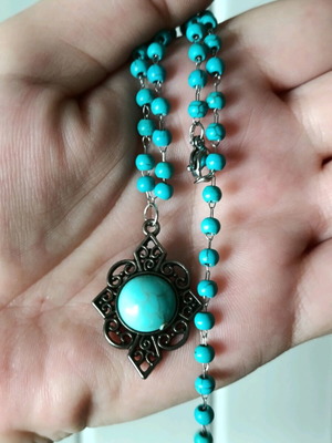 Vintage women's necklace with extension handmade jewelry new