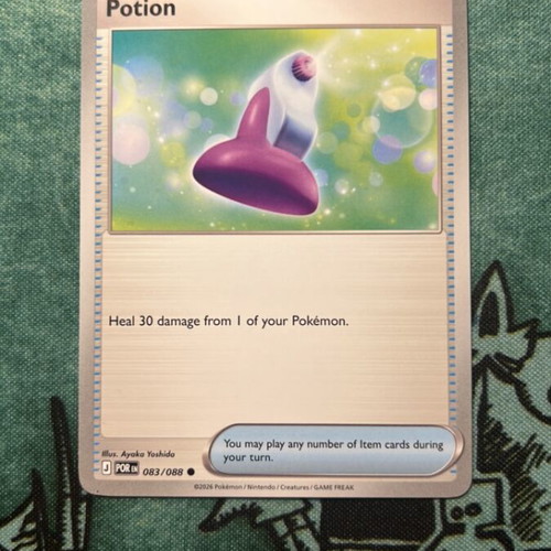 Potion Pokemon card used