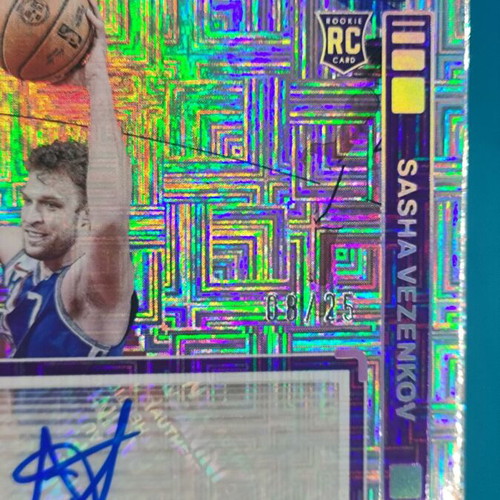 2023-24 Panini Photogenic Sasha Vezenkov RC Auto /25 Maze Parallel mint