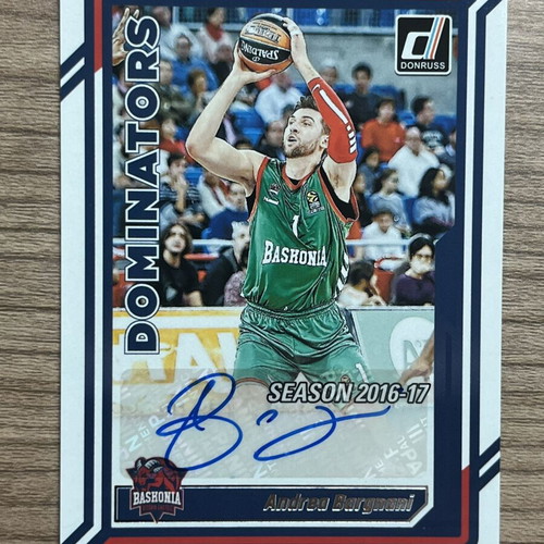 2023-24 Panini Donruss Euroleague Basketball Dominators Andrea Bargnani autograph card like new
