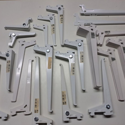 Metal Shelf Brackets used, pack of 138 pieces