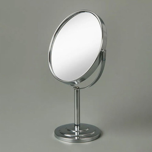 Chrome Double-Sided Vanity Mirror 25cm like new