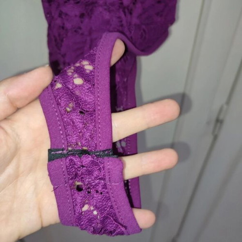 Lace bodysuit Parkson new, magenta purple, made in Italy