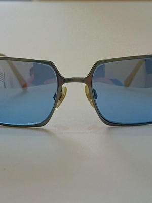 Chanel Y2K Vintage Sunglasses 4103B Unisex Blue with Crystals New