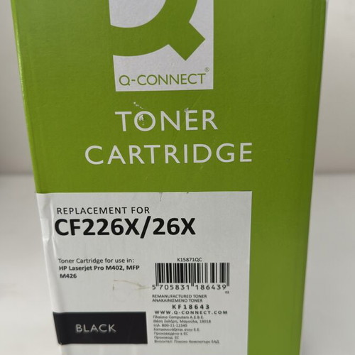 Toner Q-Connect 26X CF226X Black new for HP LaserJet M402DNE