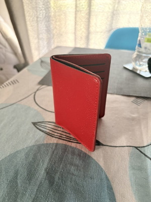 A To Z Greek wallet, small red, unused