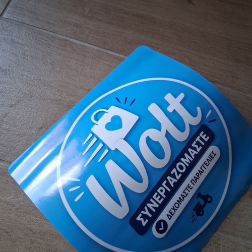Wolt Sticker Set 3 Pieces New 20x20cm