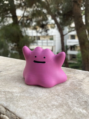 Φιγούρα Ditto Pokémon 3D εκτυπωμένη και χειροποίητα βαμμένη καινούργια