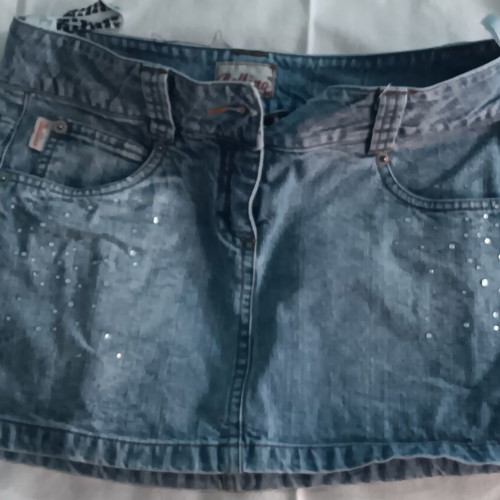 Bellino denim skirt small/medium, blue