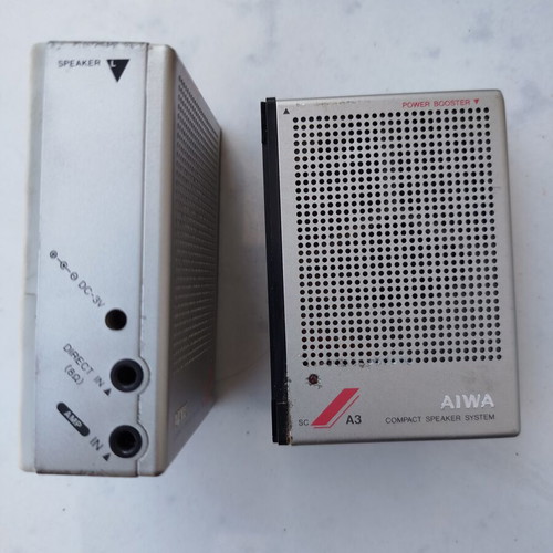 Aiwa Smart Speakers used, battery powered and wired, Japanese made