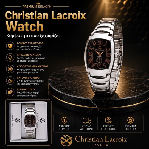 Christian Lacroix Watch new men's grey