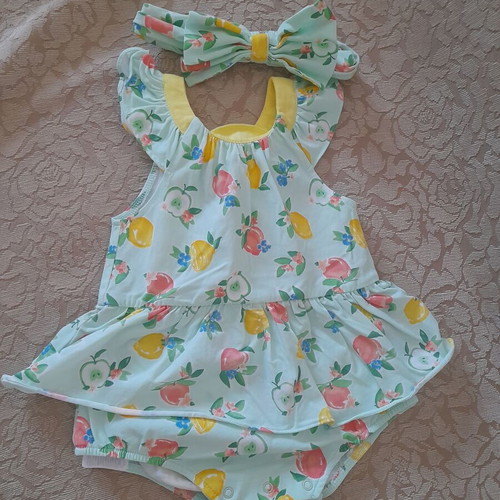 Mayoral romper new for 4-6 months with headband