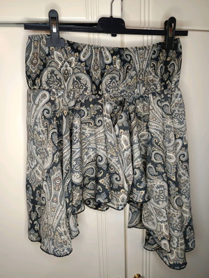 Μπουστάκι Boho με Μοτίβο Paisley και Ασύμμετρο Κόψιμο, Καινούργιο, Μέγεθος M