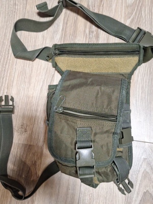 Drop Leg Bag military style, like new, khaki 20x27 cm