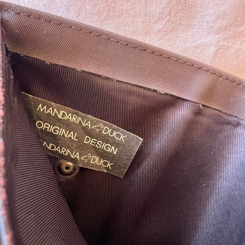 Mandarina Duck wallet used, purple color