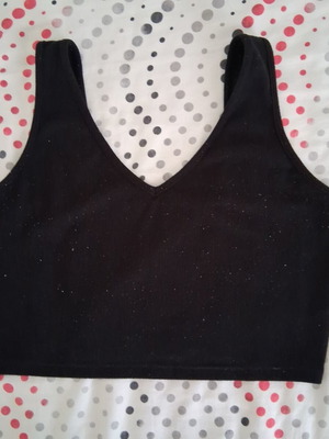 Vintage crop top black size L like new