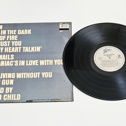 Alice Cooper Trash vinyl LP used, Greek edition 1989
