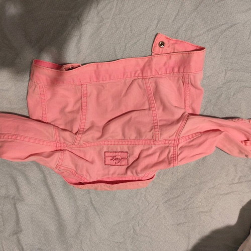 Pink Levi's denim jacket 6 months like new