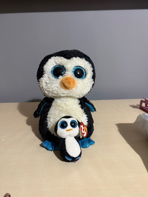 TY Beanie Boos penguins like new, two sizes