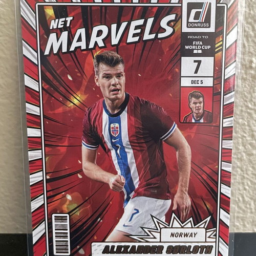 2025-26 Panini Donruss Road to World Cup Insert Alexander Sorloth Net Marvels card like new