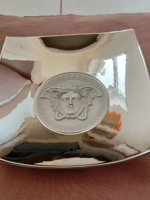Versace Medusa Platinum decorative plate 22cm, Rosenthal porcelain