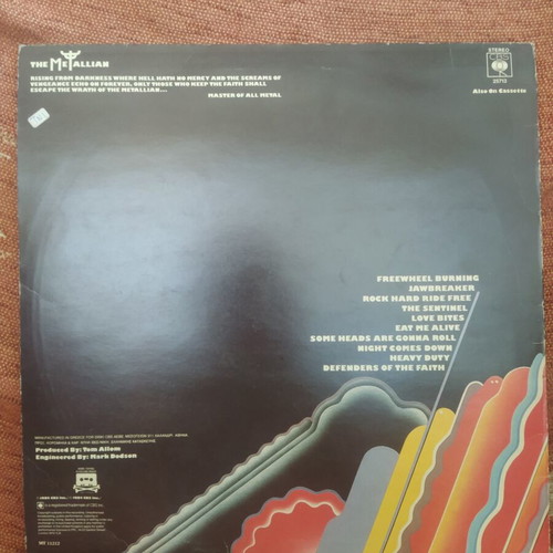 Judas Priest Defenders of the Faith LP used, Greek edition
