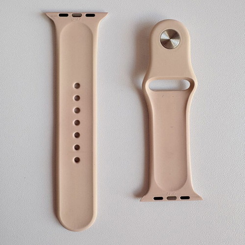 Silicon sport band for Apple Watch, pink sand, size S/M