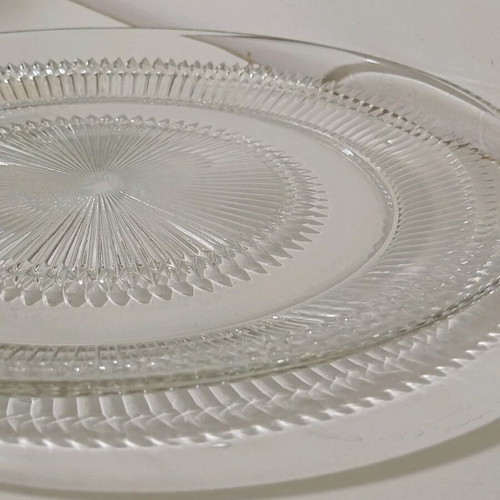 Crystal wedding cake platter like new, 32 cm