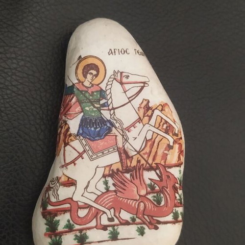 Saint George embossed stone like new