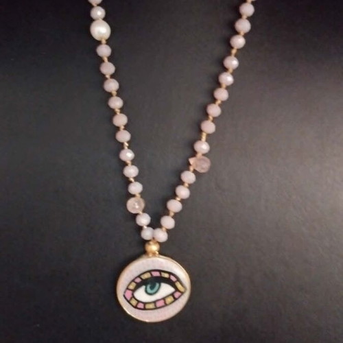 Handmade necklaces like new, set of 3, colorful