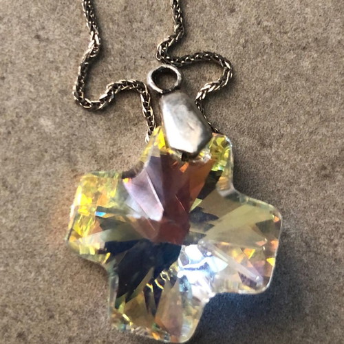 Swarovski cross silver 925 in excellent condition