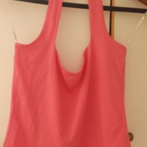 BSB pink women's halter top, size Large
