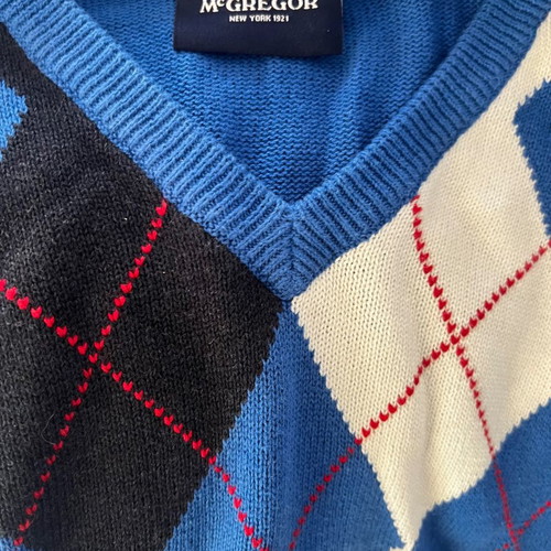 Mc Gregor sweater used, 100% cotton, multicolor, size L