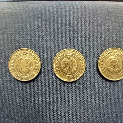 1 stotinka 1974 used with 3 different defects