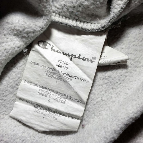 Champion men's sweatshirt light gray size L like new