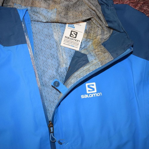Salomon Advanced Skin Dry Jacket Men size L like new, blue, waterproof