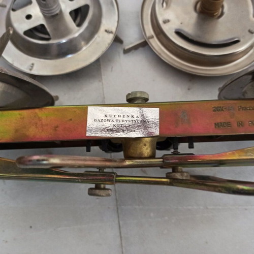 Portable outdoor cooking stove double burner used