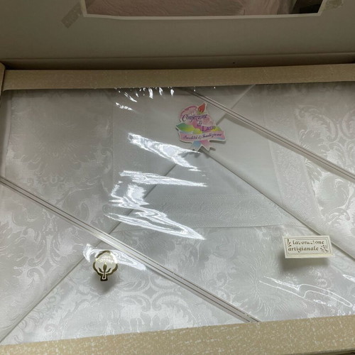 Dowry set new with quilt, sheets and towels